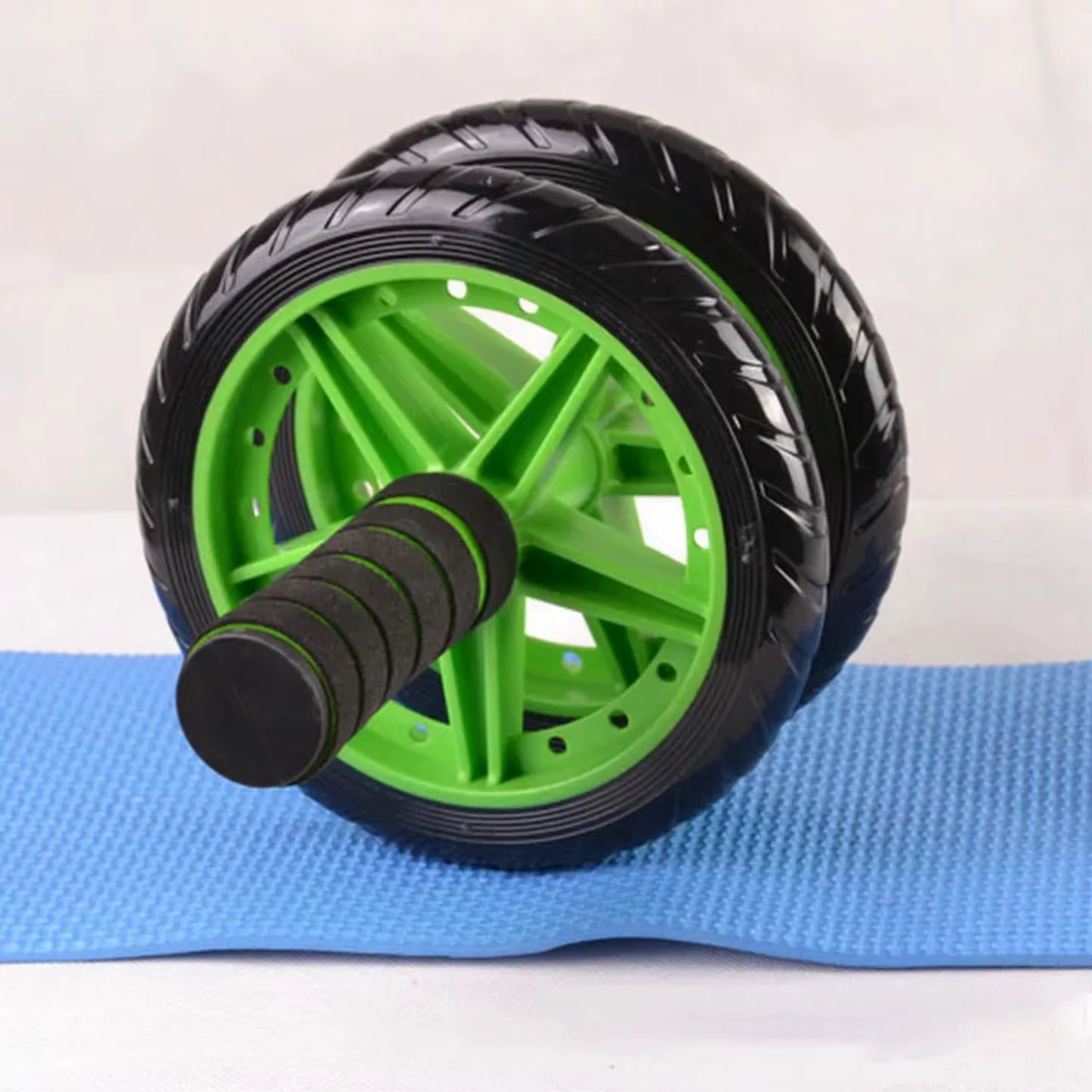 1 Abdominal Roller Fitness Equipment Abdominal Wheel Manual Double Wheel Abdominal Wheel Dumbbell Set Gym Accessories Men