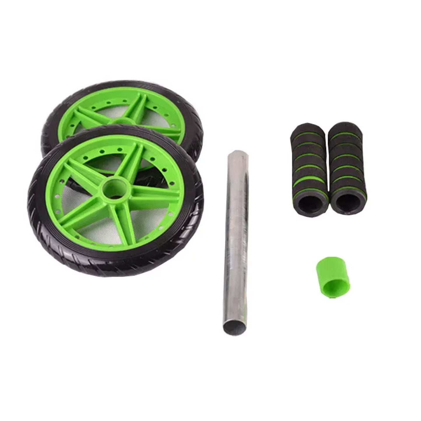 1 Abdominal Roller Fitness Equipment Abdominal Wheel Manual Double Wheel Abdominal Wheel Dumbbell Set Gym Accessories Men