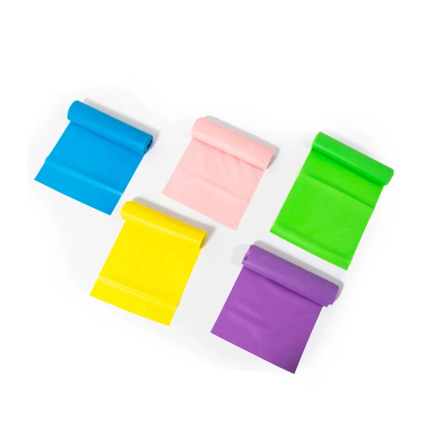Enhanced Yoga Resistance Bands for Flexibility Training with Natural Rubber Latex - Elastic Gym Bands for Strength and Endurance