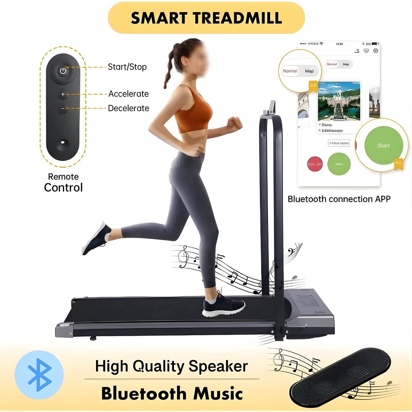 Velatic™ Foldable Treadmill